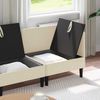 vidaXL Wohnzimmergarnitur 3 pcs Creme Stoff 3413778 Bild 3