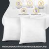 LILENO HOME Microfaserkissen - geeignet für Allergiker, in verschiedenen Größen - Made in Germany, Füllung: 100% Polyester, Rückenschläfer, Seitenschläfer, Bauchschläfer, Set, 2er Set, Kissen 50x50 cm mit Reißverschluss, als Bettkissen oder Dekokissen Bild 3