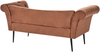 Chaiselongue NANTILLY Samtstoff Goldbraun Bild 5