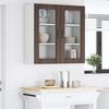 vidaXL Wandglas-Schrank PORTO 2 pcs Braun Eichen-Optik 40 x 31 x 80 cm 885350 Bild 4