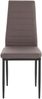 Polsterstuhl >Reidar< (4er-Set) in Braun, PU/Metall - 42x98x53cm (BxHxT) Bild 2
