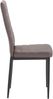 Polsterstuhl >Reidar< (4er-Set) in Braun, PU/Metall - 42x98x53cm (BxHxT) Bild 3