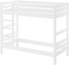 Erst-Holz Etagenbett Buche 90x200 cm, weiß, inkl. Federleisten Bild 2