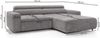 Selsey 'Fando' Ecksofa mit elektrischem Sitzauszug, Ottomane links, Chenille Navyblau Bild 5