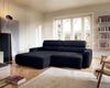 Selsey 'Fando' Ecksofa mit elektrischem Sitzauszug, Ottomane links, Chenille Navyblau Bild 3