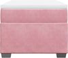 vidaXL Boxspringbett mit Matratze Rosa 80x200 cm Samt 3285250 Bild 4
