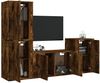 vidaXL 4-tlg. TV-Schrank-Set Räuchereiche Holzwerkstoff 3188611 Bild 3