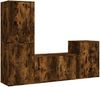 vidaXL 4-tlg. TV-Schrank-Set Räuchereiche Holzwerkstoff 3188611 Bild 2