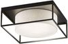 Fischer & Honsel 21327 Deckenleuchte Carre sandschwarz sandfarben Leinen 50cm Bild 2