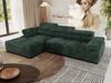 Mks Möbel 'RILASSO' Ecksofa, mit Relax-funktion, Elektrisch verstellbarer Sitz, L-förmige Ecke mit Armlehnen, Wellenfeder, Grün, Cordstoff, links Bild 4