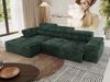 Mks Möbel 'RILASSO' Ecksofa, mit Relax-funktion, Elektrisch verstellbarer Sitz, L-förmige Ecke mit Armlehnen, Wellenfeder, Grün, Cordstoff, links Bild 5