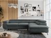Mks Möbel 'Peter L-form' Ecksofa mit Bettfunktion, Bettkasten & einstellbaren Kopfstützen, Dunkelgrau, Mikrofaser, rechts Bild 4