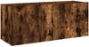 vidaXL TV-Wandschrank mit LED-Leuchten Räuchereiche 100x35x41 cm 837327 Bild 3