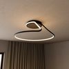 Neona LED Deckenleuchte LUMOS Schwarz, TRIAC dimmbar (per Wanddimmschalter), LED fest integriert, Warmweiß Bild 3