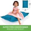 Green Bean® Kinder-Sitzsack 70x100cm & 70 Liter EPS-Perlen Füllung - Indoor & Outdoor Bean Bag Sitzkissen - Blau Bild 2
