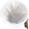 Wäschekorb "Gerolf" aus Kubu-Rattan, braun gewischt, mit Wäschesack Bild 3