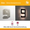 Solar LED Hausnummernleuchte inkl. wechselbarer Akku Nummer 9 IP44 3000K 6lm Schwarz Bild 2