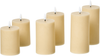 LED Kerzen 6er Set BRAISE 10 13 15 cm Beige Bild 4
