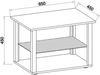 VCM Beistelltisch & Couchtisch Wanilo 919456 Weiß H. 45 x B. 65 x T. 45 cm Bild 4