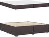 vidaXL Bettrahmen mit Matratze Dunkelbraun 200 x 200 cm Stoff 3399211 Bild 4