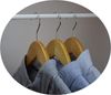 RSR Hangers Kleiderbügel Natur 38 cm Holzbügel Holz 360° Haken, (20-tlg) Bild 3