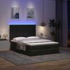 vidaXL Ottoman-Bett mit Matratzen & LEDs Schwarz 140x200 cm Samt 3314326 Bild 3
