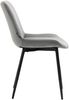 4er Set Esszimmerstühle WIKIL Samt - 80x51x60cm, grau, Samt Metall matt schwarz Gestell Stühle Esszimmerstühle Stuhl Esszimmer Esstisch Stühle Küchenstuhl Bild 4
