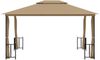vidaXL Pavillon mit Seitenwänden & Doppeldach 3x4 m Taupe 318545 Bild 3