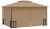 vidaXL Pavillon mit Seitenwänden & Doppeldach 3x4 m Taupe 318545 Bild 4