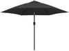 vidaXL Sonnenschirm mit LED-Leuchten und Stahlmast 300 cm Anthrazit 44511 Bild 2