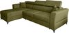 AX LIVING Ecksofa klein mit Schlaffunktion Ribella – 265 cm breit, Olivgrün Links Bild 2
