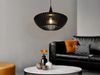 LED Pendelleuchte 1-flammig in Schwarz matt Holz Lamellenlampe, Ø 40 cm Bild 5