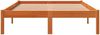 Doppelbett, Betten für Erwachsene, Massivholzbett ohne Matratze Wachsbraun 140x200 cm Kiefernholz de3925 Bild 4