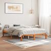 Doppelbett, Betten für Erwachsene, Massivholzbett ohne Matratze Wachsbraun 140x200 cm Kiefernholz de3925 Bild 2