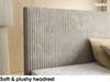 MEBLINI Boxspringbett TYLA 160x200 cm mit Bettkasten – H3/Rosa Plüsch Polsterbett - Doppelbett mit Topper & Bonellfederkern-Matratze Bild 5