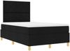 vidaXL Boxspringbett mit Kopfteil Schwarz 120 x 190 cm Stoff 3339681 Bild 5