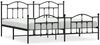 vidaXL Bettgestell mit Kopf- und Fußteil Metall Schwarz 200x200 cm 353464 Bild 2
