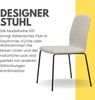 Albatros Esszimmerstühle 4er Set ENNA, beige - stapelbar, bequemer Polsterstuhl - Eleganter Küchenstuhl, Stuhl Esszimmer oder Esstisch Stuhl, Konferenzstuhl , Stückzahl:4, Farbe:Beige Bild 3