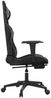 vidaXL Gaming-Stuhl mit Massage & Fußstütze Schwarz & Grau Kunstleder 345526 Bild 5