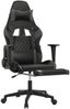 vidaXL Gaming-Stuhl mit Massage & Fußstütze Schwarz & Grau Kunstleder 345526 Bild 3