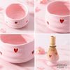 Norvéa Home Teeservice Matcha Set Rosa Herzdekor – 6-tlg. Matcha-Zubehör aus Keramik, 6 tlg. Set für traditionelle Matcha-Zubereitung Bild 4