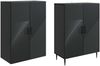 vidaXL Schrankset 2 pcs 66 x 34,5 x 89,5 cm Holzwerkstoff 3416620 Bild 3
