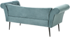 Chaiselongue NANTILLY Samtstoff Blaugrün Bild 5