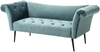 Chaiselongue NANTILLY Samtstoff Blaugrün Bild 4