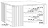 Couchtisch >Cardigan< in Artisan Eiche / Schwarz - 80x45x80cm (BxHxT) Bild 3