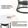 Furnishings Home Couchtisch rund Kaffeetisch Beistelltisch Satztische 2er Set, Große Werbung (2-St, Zweiteiliges Set), 2tlg. mit Marmormuster, 70x45.5 cm + 45x40 cm Bild 4