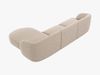 Micadoni Ecksofa Miley 4-Sitzer Rechts Chenille Haga Beige Bild 3