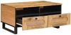 vidaXL Couchtisch Artisan-Eiche 80 x 54 x 40 cm Massivholz Mango 4018057 Bild 2