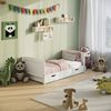 Kids Collective Babybett Kinderbett 60x120/70x140 cm umbaubar zu höhenverstellbares Lattenrost, 60x120 cm Weiß mit Matratze und Schublade von Geburt bis 3. Lebensjahr Bild 3