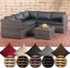 CLP Ecksofa-Garnitur Liberi 5mm Ecksofa-Garnitur Polyrattan,grau-meliert anthrazit Bild 2